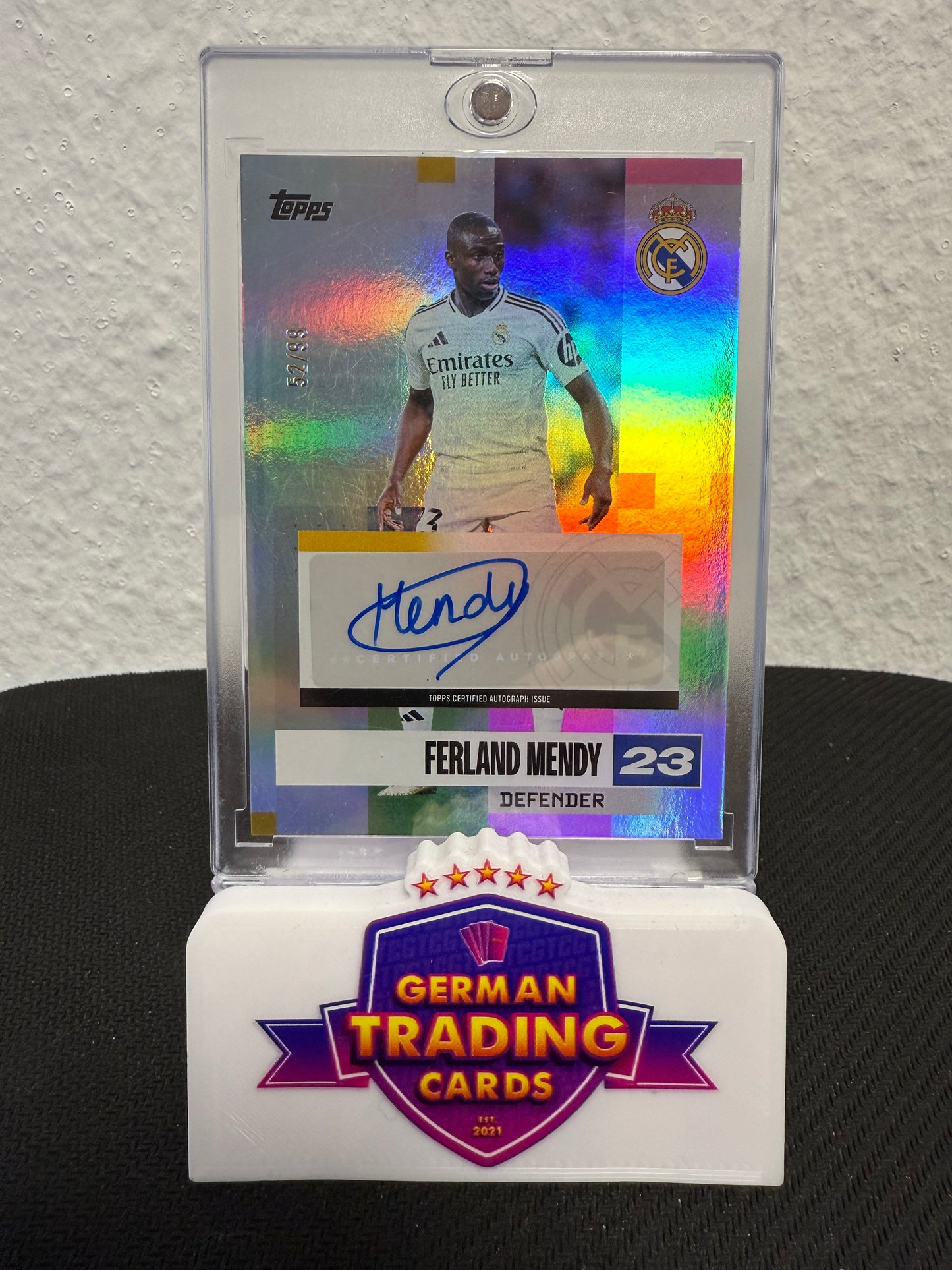 Ferland Mendy Auto 52/99 - 2024-25 Topps Team Set Real Madrid CF