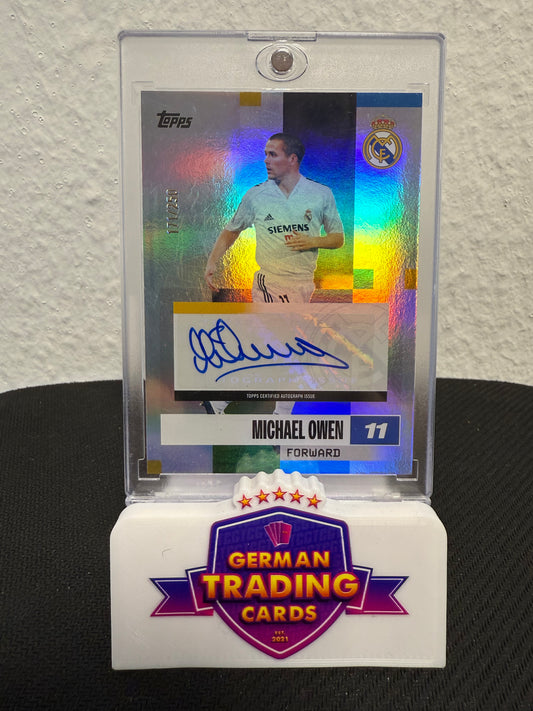 Michael Owen Auto 171/250 - 2024-25 Topps Team Set Real Madrid CF