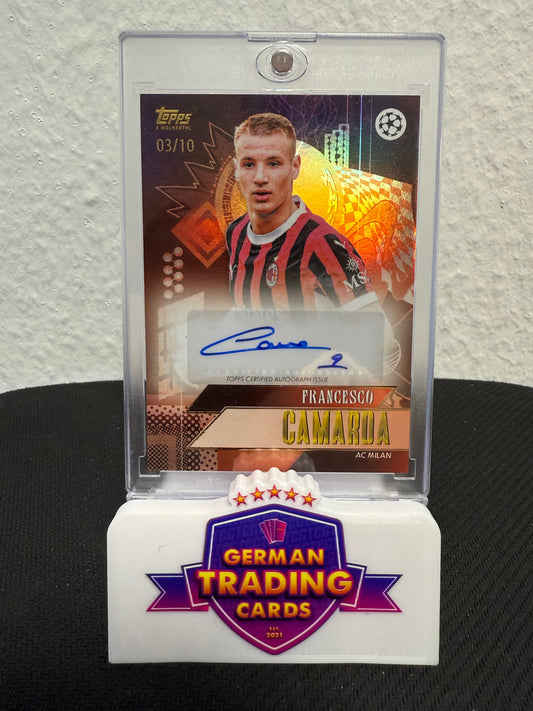 Francesco Camarda Auto 03/10 - 2024-25 Topps Gold UCC