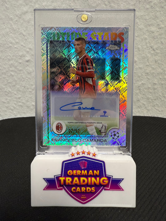 Francesco Camarda Future Stars Auto 02/52 - 2024-25 Topps Chrome UCC