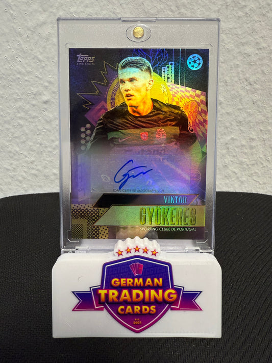 Viktor Gyökeres Auto - 2024-25 Topps Gold UCC