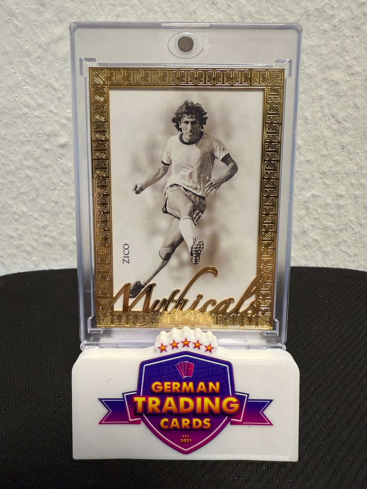 Zico Mythicals 23KT Gold Framed 01/12 - 2024 Futera Unique