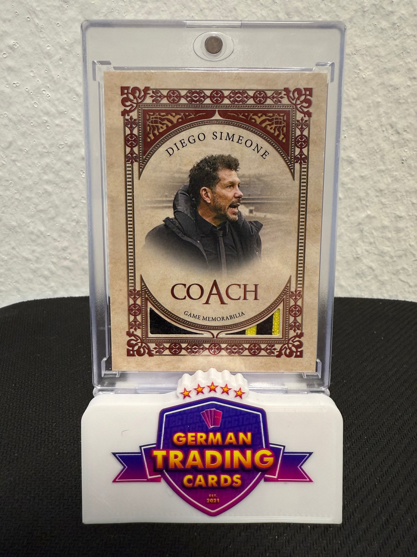 Diego Simeone Coach Game Worn Jersey 02/04 - 2024 Futera Unique