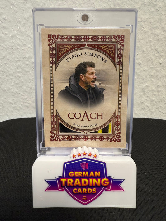 Diego Simeone Coach Game Worn Jersey 02/04 - 2024 Futera Unique