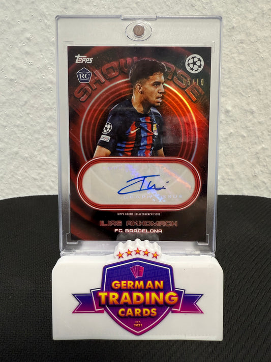 Ilias Akhomach Rookie Auto 05/10 - 2023-24 Topps Showtime UCC