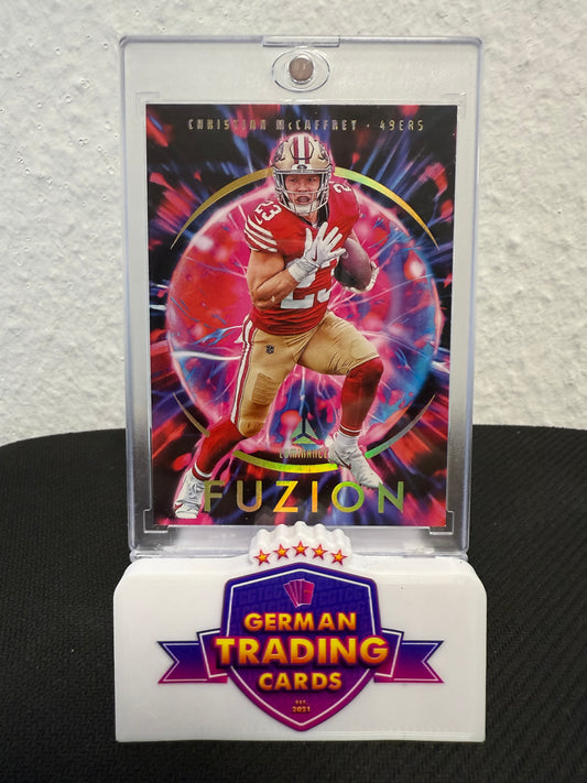 Christian McCaffrey Fuzion Case Hit SP - 2023 Panini Luminance Football