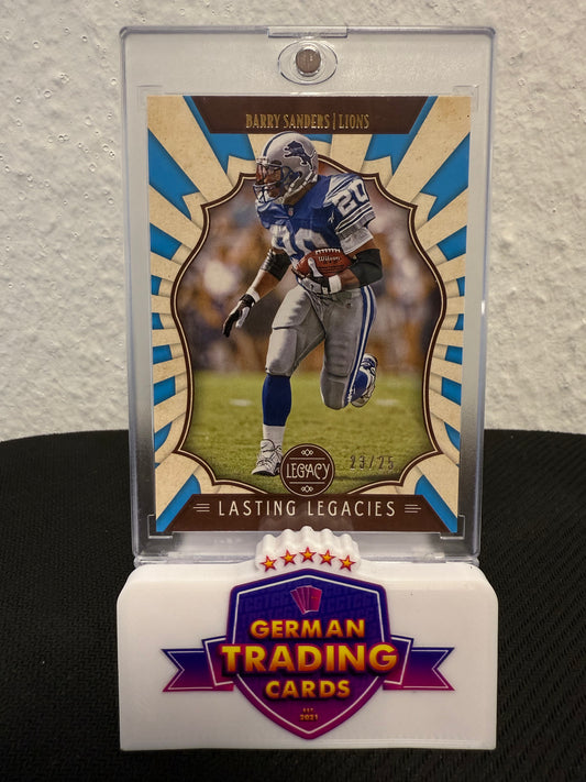 Barry Sanders Lasting Legacies 23/25 - 2019 Panini Legacy Football
