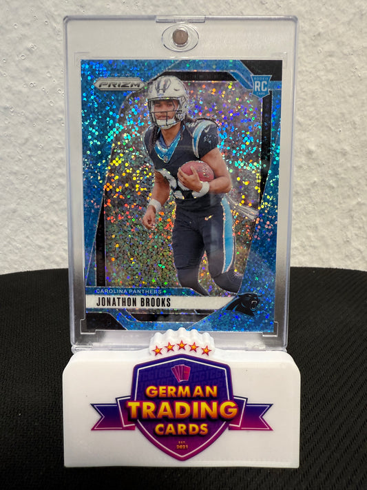 Jonathon Brooks Rookie Blue Sparkle 35/96 - 2024 Panini Prizm Football