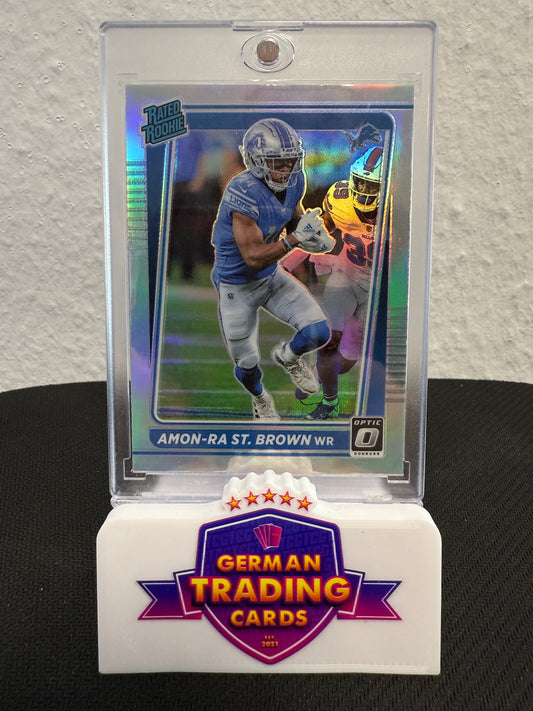 Amon-Ra St. Brown Rated Rookie Holo - 2021 Panini Donruss Optic Football