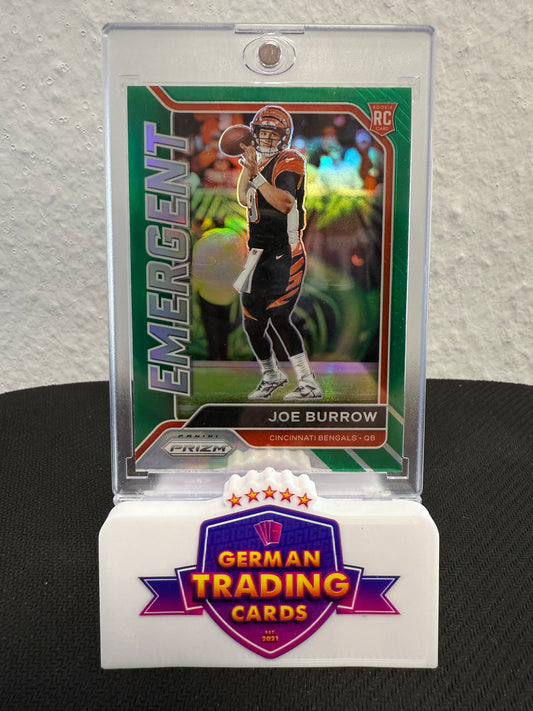 Joe Burrow Rookie Emergent Green - 2020 Panini Prizm Football