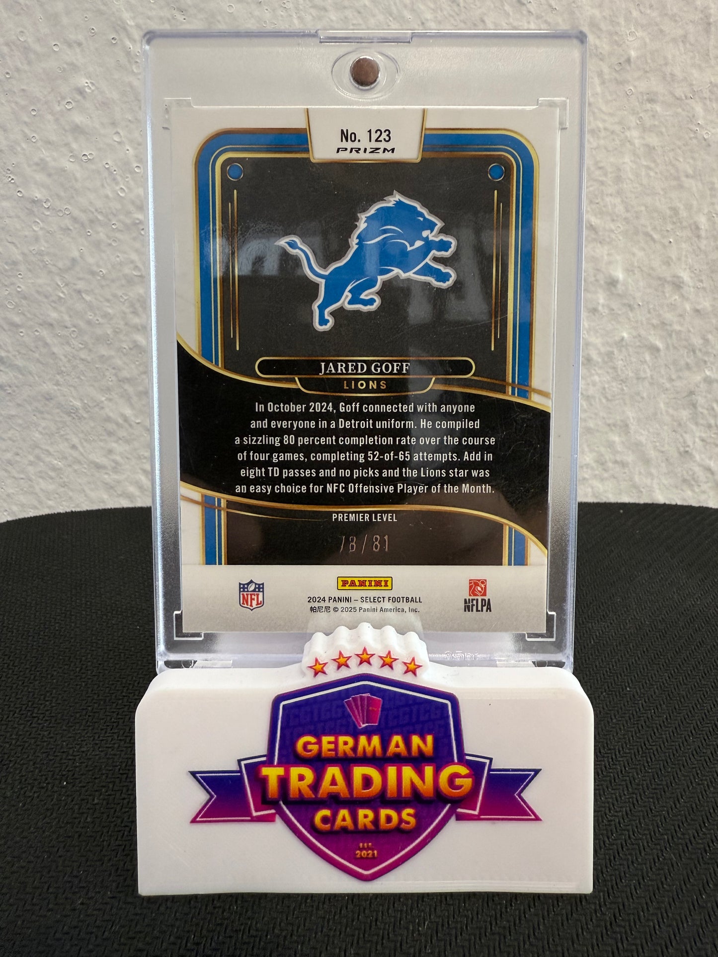Jared Goff Dragon Scale 78/81 - 2024 Panini Select International Football