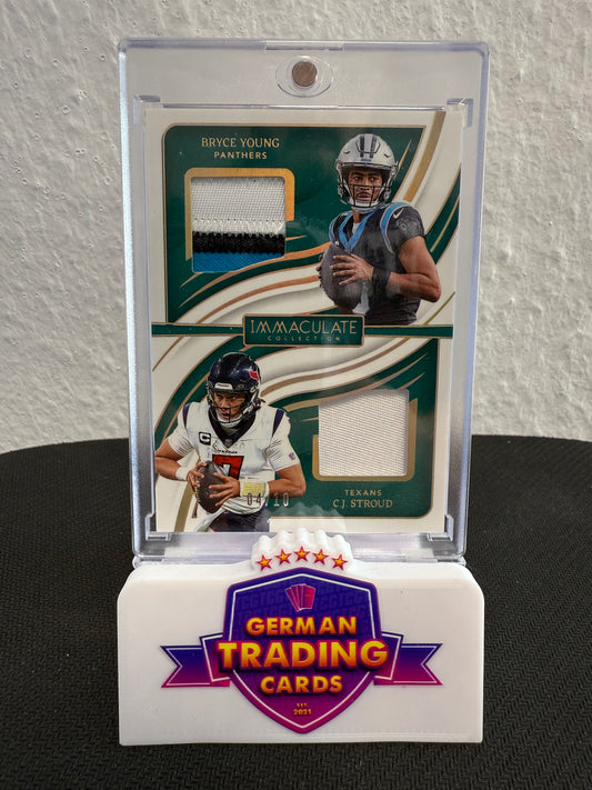 Bryce Young / CJ Stroud Dual Patch 04/10 - 2024 Panini National Treasures Football