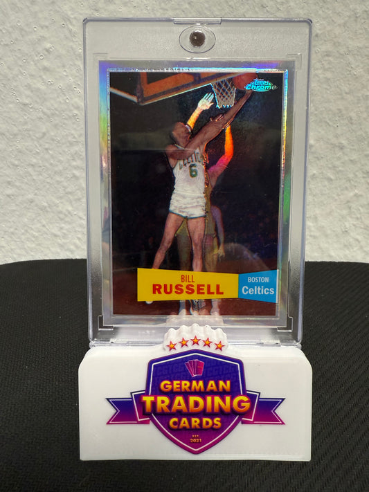 Bill Russell 1957-58 Variations Refractor 528/999 - 2008 Topps Chrome Basketball