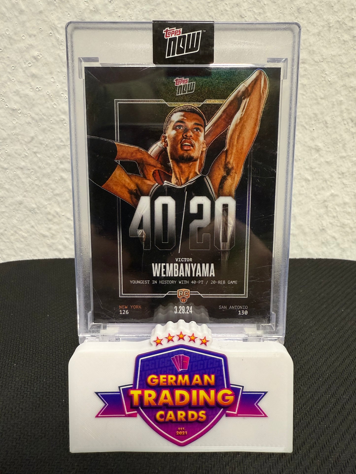 Victor Wembanyama Rookie Topps Now "40/20"