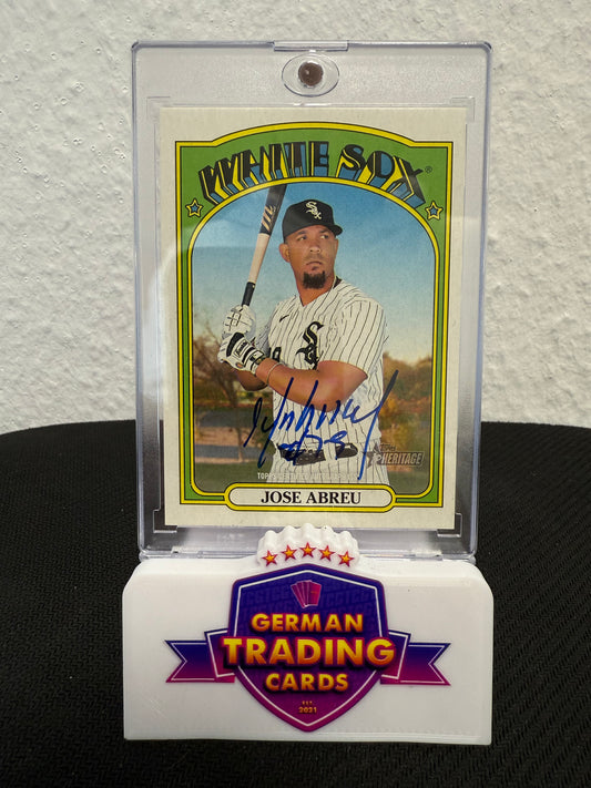 Jose Abreu Auto - 2021 Topps Heritage Baseball