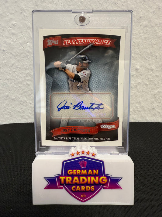 Jose Bautista Peak Performance Auto - 2021 Topps Update Series Baseball