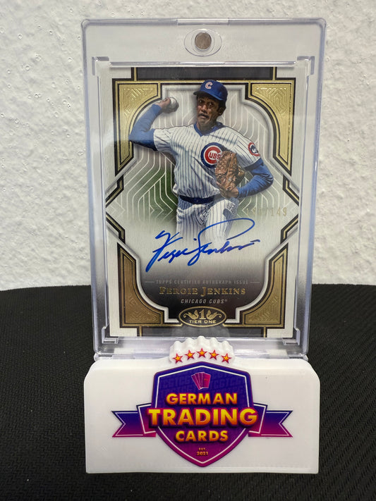 Fergie Jenkins Auto 140/149 - 2023 Topps Tier One Baseball