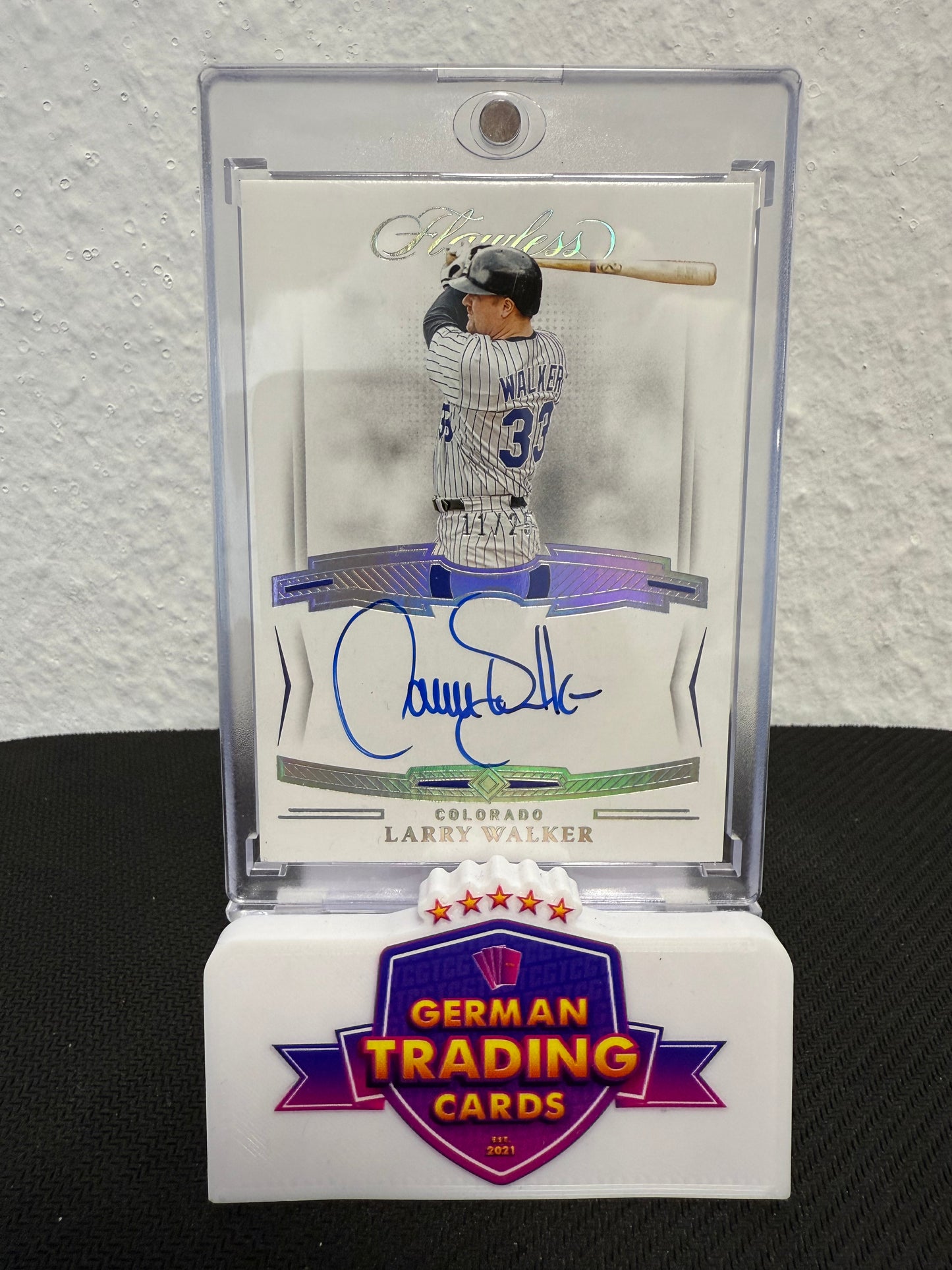 Larry Walker Auto 11/25 - 2022 Panini Flawless Baseball