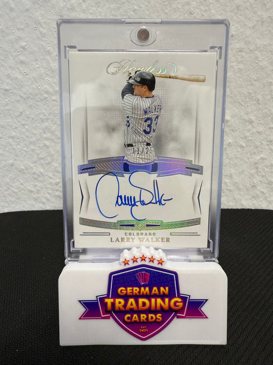 Larry Walker Auto 11/25 - 2022 Panini Flawless Baseball