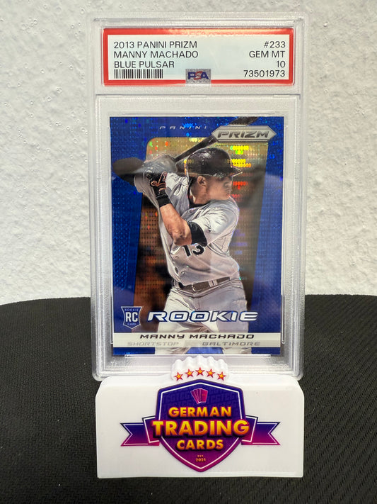Manny Machado Rookie Blue Pulsar PSA 10 - 2013 Panini Prizm Baseball