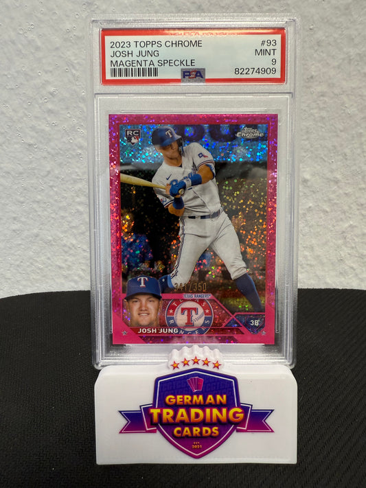 Josh Jung Rookie 341/350 PSA 9 - 2023 Topps Chrome Baseball