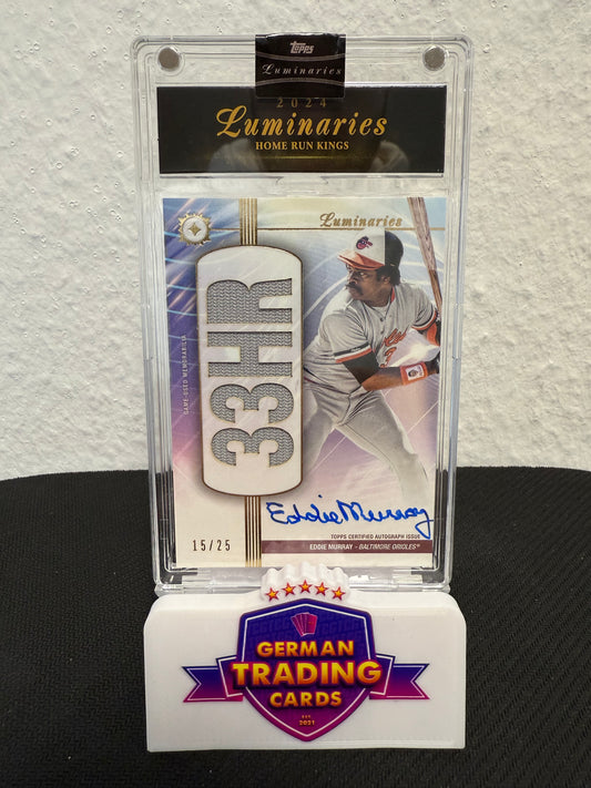 Eddie Murray Relic Auto 15/25 33HR - 2024 Topps Luminaries Baseball