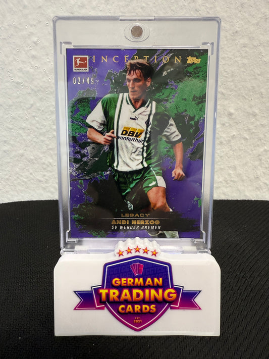 Andi Herzog Legacy 02/49 - 2024-25 Topps Inception Bundesliga