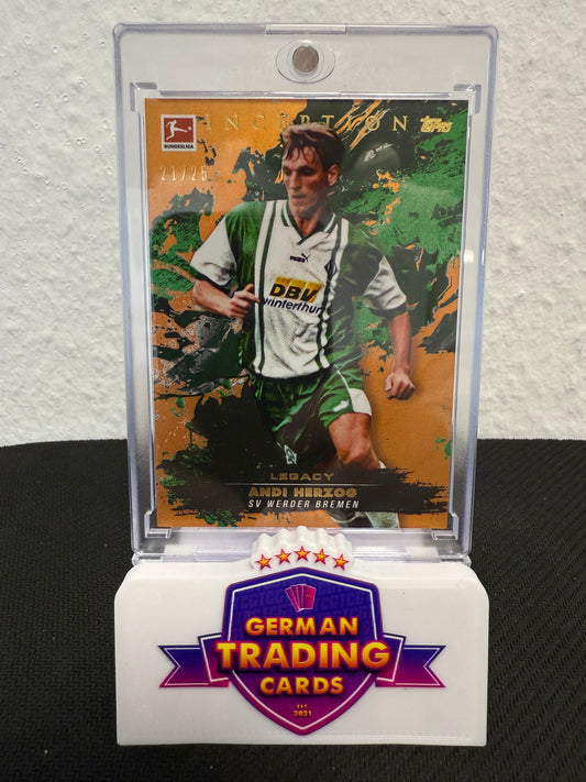 Andi Herzog Legacy 21/25- 2024-25 Topps Inception Bundesliga