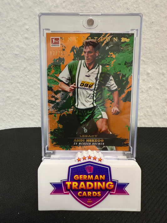 Andi Herzog Legacy 17/25- 2024-25 Topps Inception Bundesliga