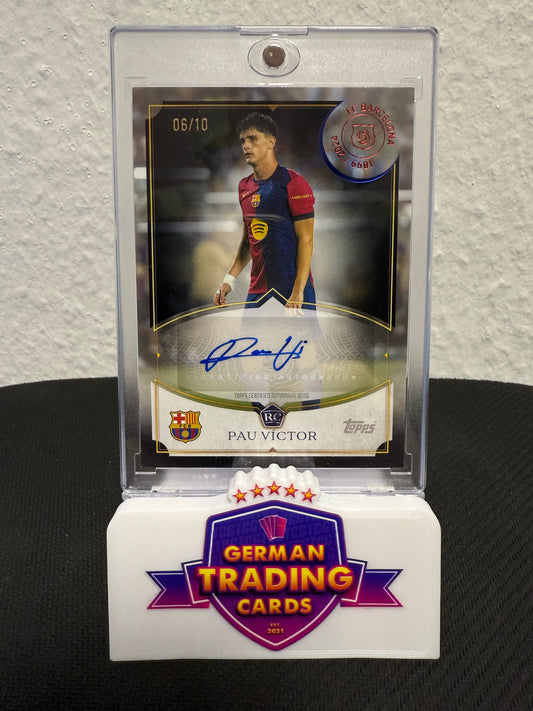 Pau Victor Barca Bow Rookie Auto 06/10 - 2024-25 Topps 125 Years Anniversary FC Barcelona