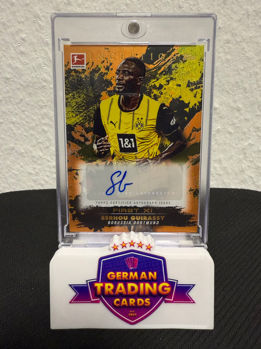 Serhou Guirassy First XI Auto 24/25 - 2024-25 Topps Inception Bundesliga