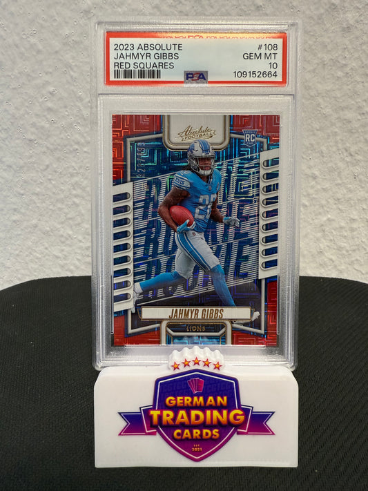 Jahmyr Gibbs Rookie 328/499 PSA 10 - 2023 Panini Absolute Football