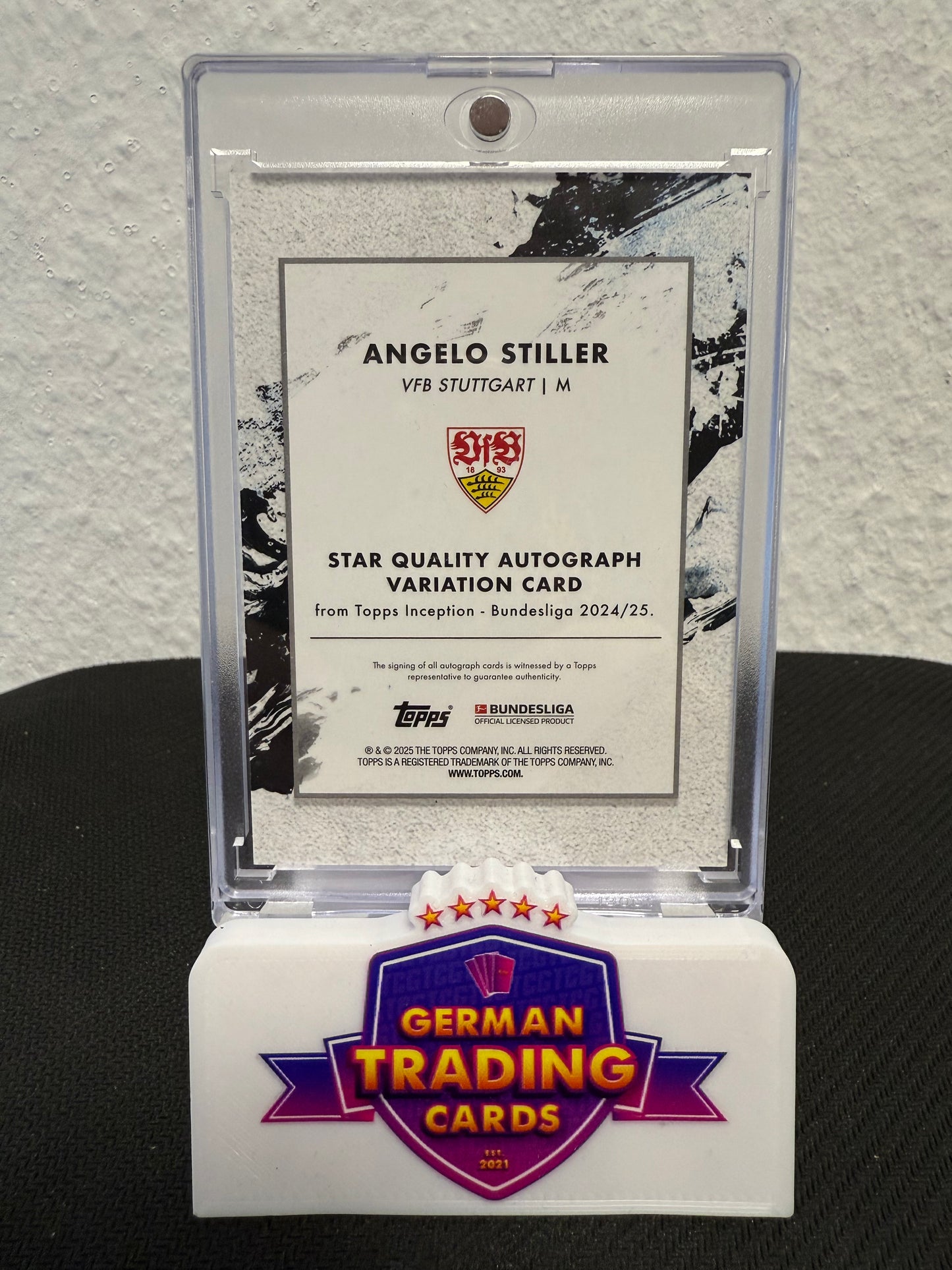 Angelo Stiller Star Quality Auto 22/75 - 2024-25 Topps Inception Bundesliga