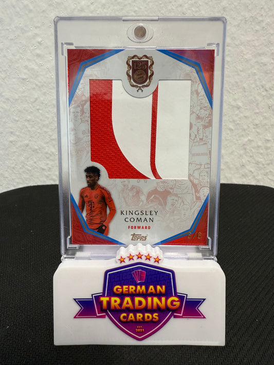 Kingsley Coman Player-Worn Relic 6/6  - 2025 Topps FC Bayern 125 Years Anniversary