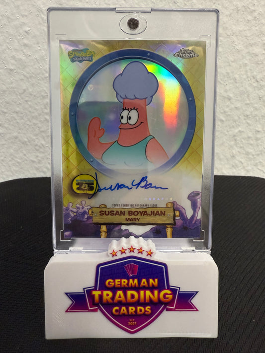 Susan Boyajian (Voicing Mary) - Patrick's Mom - Auto - 2025 Topps Spongebob Chrome 25th