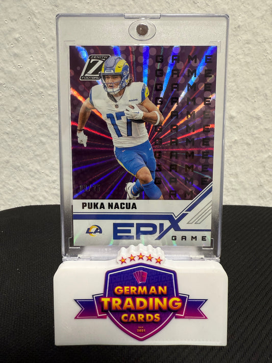 Puka Nacua Rookie Epix Game 03/25 - 2023 Panini Zenith Football