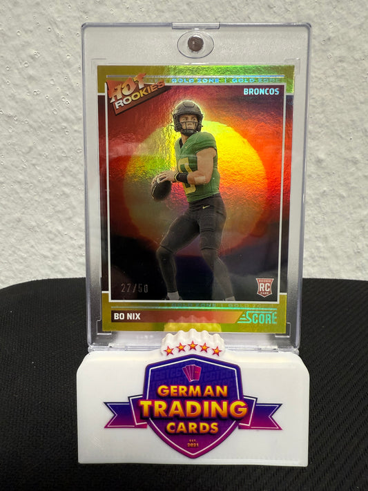 Bo Nix Hot Rookies 27/50 - 2024 Panini Score Football
