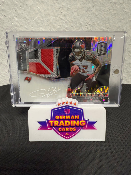 Chris Godwin Rookie Patch Auto 07/10 - 2017 Panini Spectra Football
