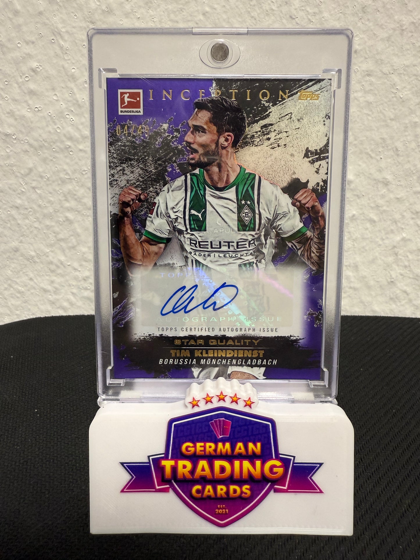 Tim Kleindienst Star Quality Auto 04/49- 2024-25 Topps Bundesliga Inception