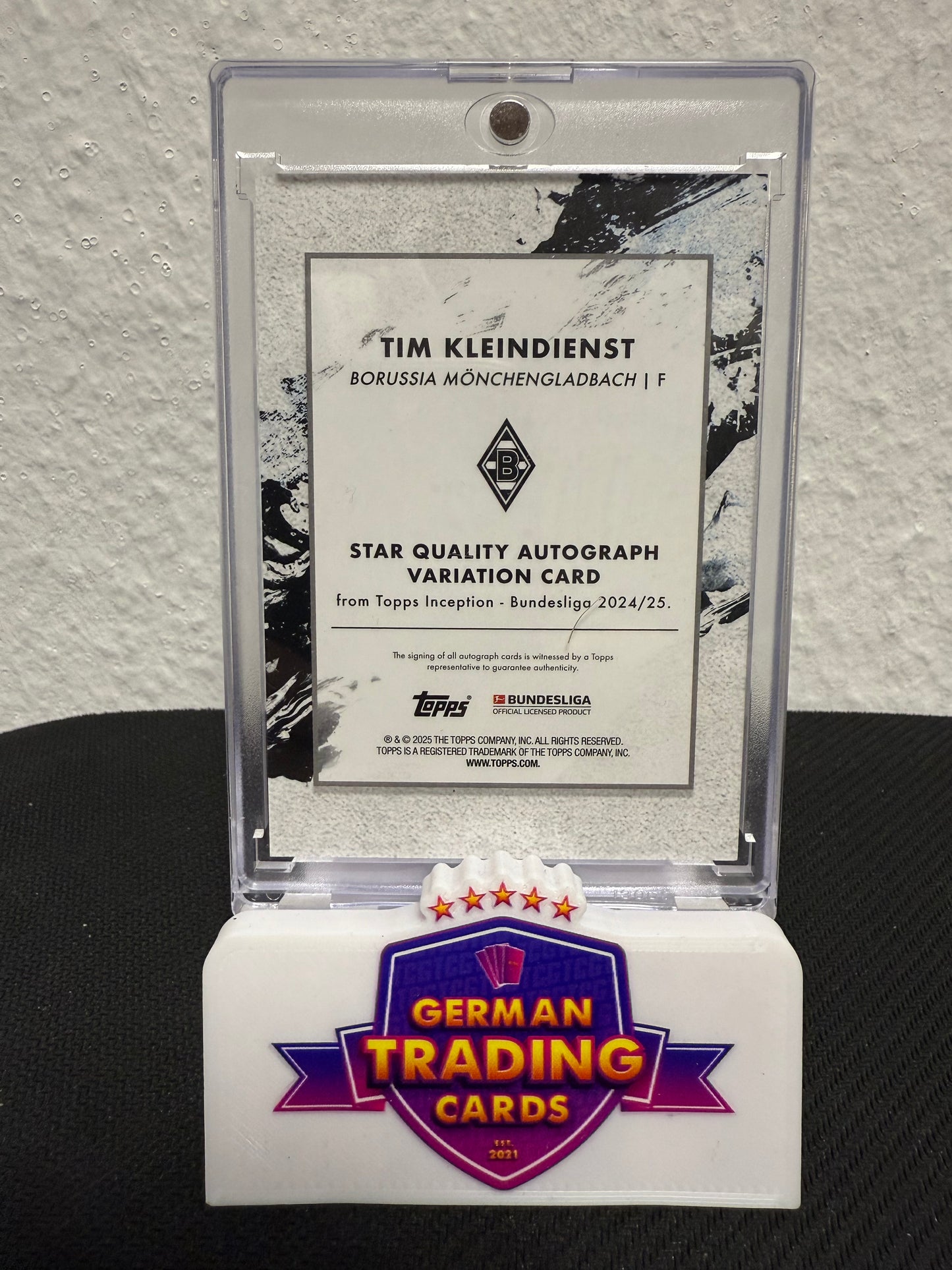 Tim Kleindienst Star Quality Auto 04/49- 2024-25 Topps Bundesliga Inception