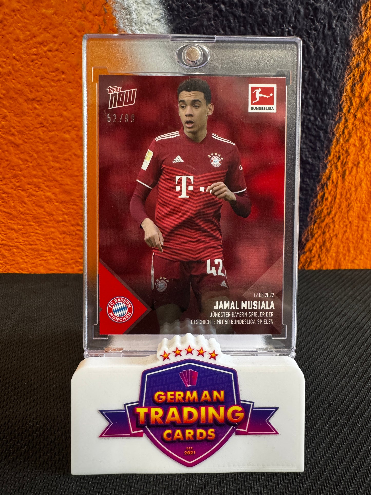 Jamal Musiala 52/99 - Topps Now 2021/22