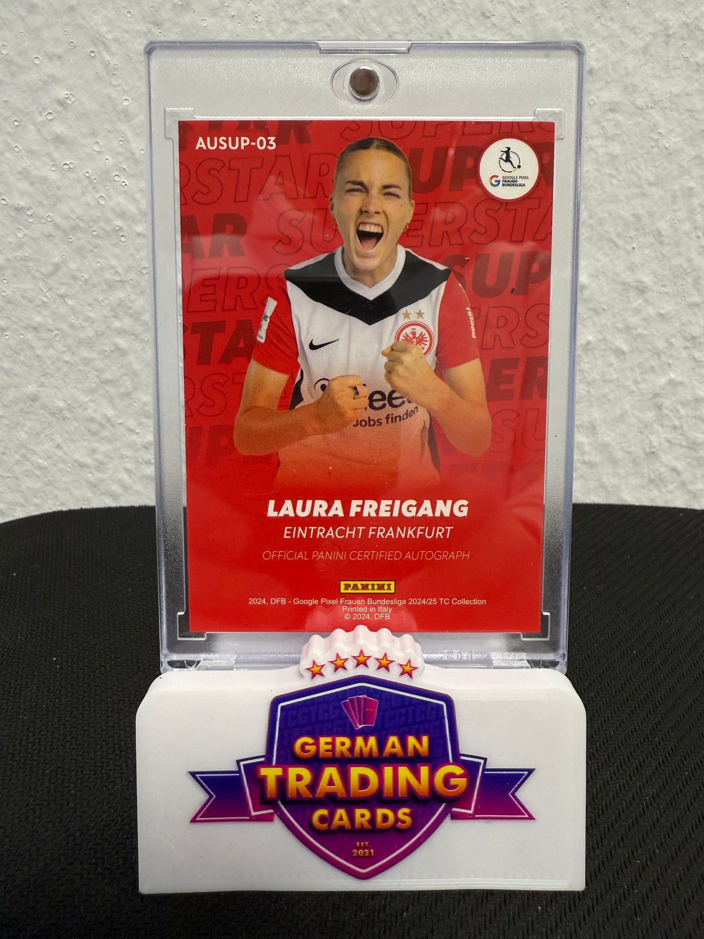 Laura Freigang Auto 04/25 - 2024 Panini DFB Google Pixel Frauen Bundesliga