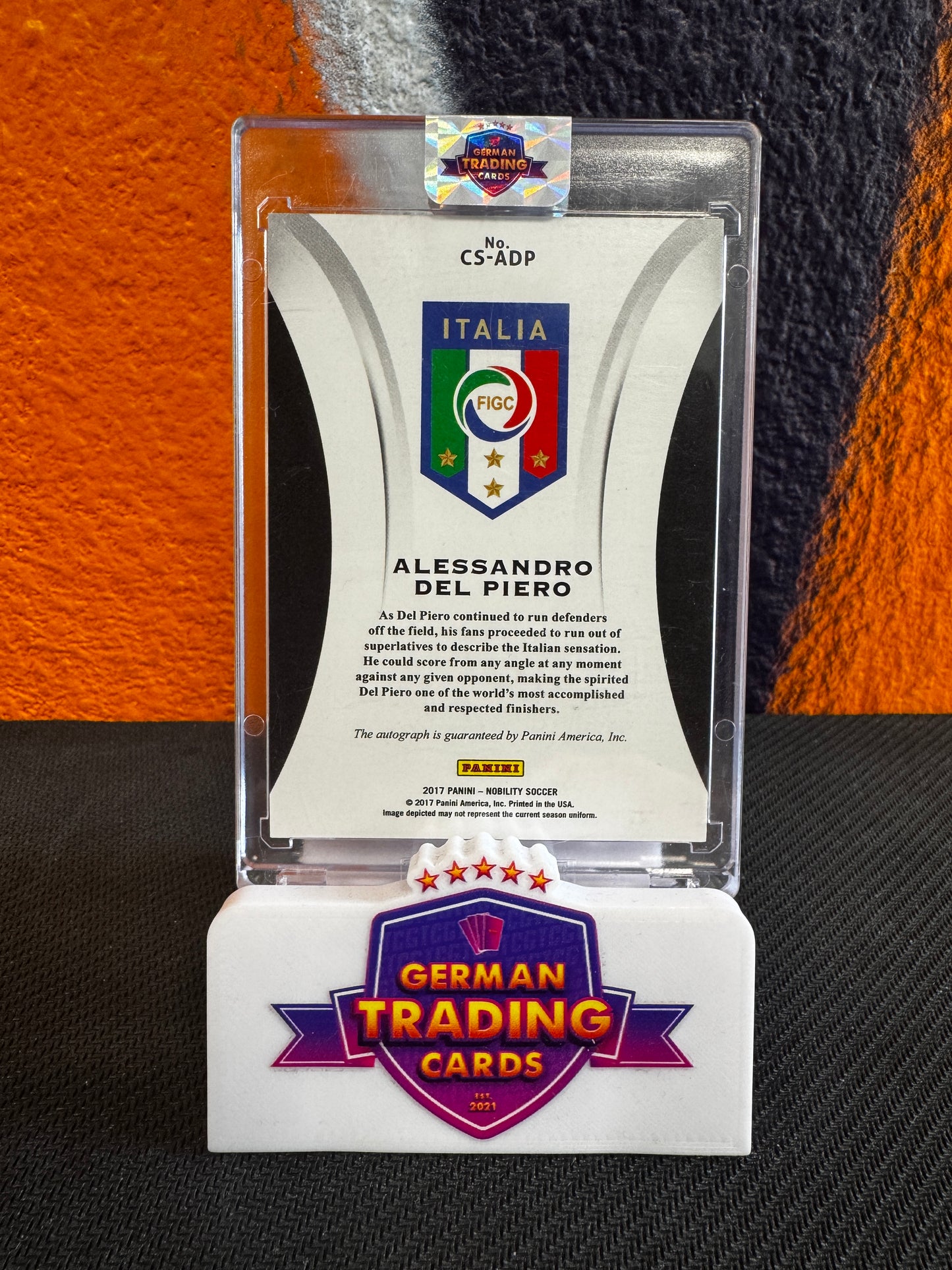 Alessandro Del Piero Crescent Signatures - Panini Nobility 2017