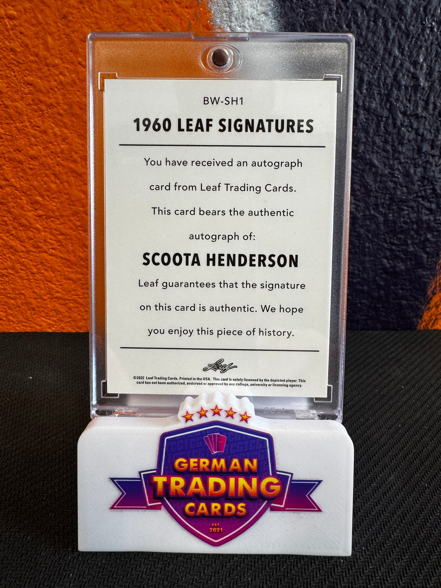 Scoot Henderson Rookie Auto 24/99 - Leaf Basketball 2022