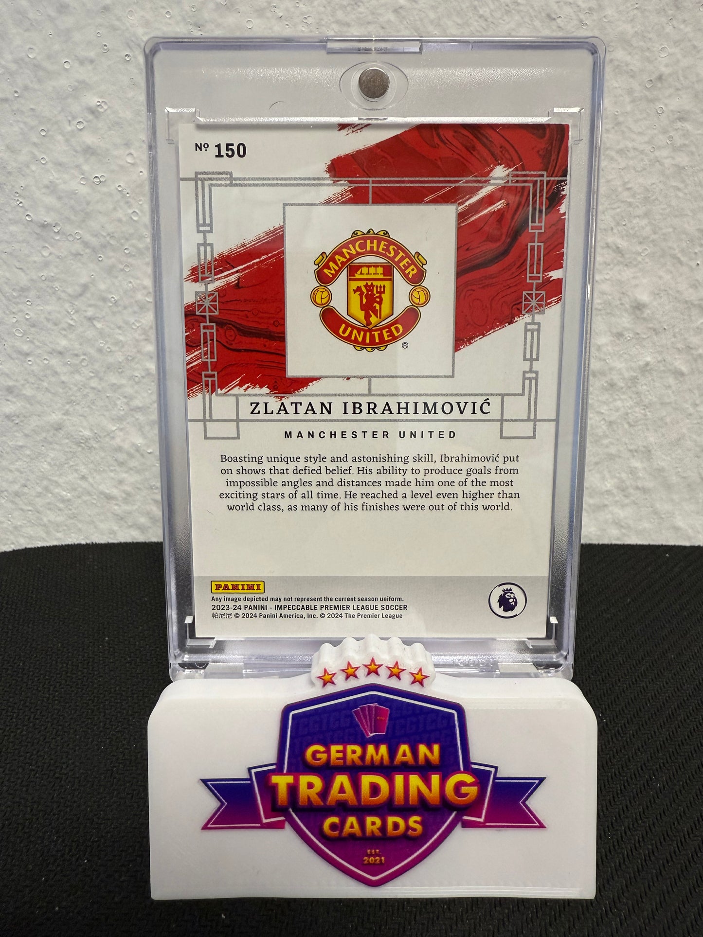 Zlatan Ibrahimovic 03/18 - 2023-24 Panini Impeccable Premier League
