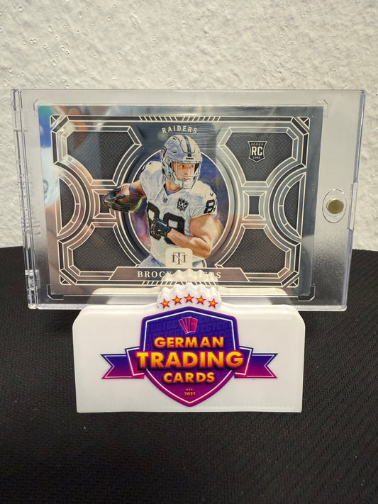 Brock Bowers Treasure Hunt 21/25 (100mg .999 Silver) - 2024 Panini National Treasures Football