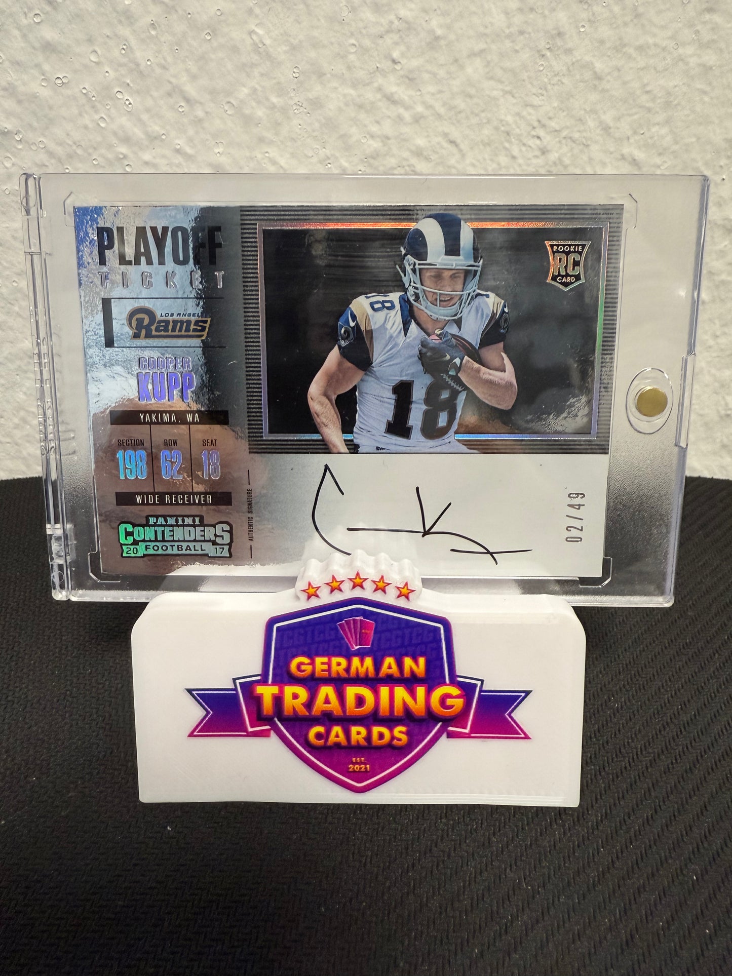 Cooper Kupp Rookie Playoff Ticket 02/49 - 2017 Panini Contenders Football