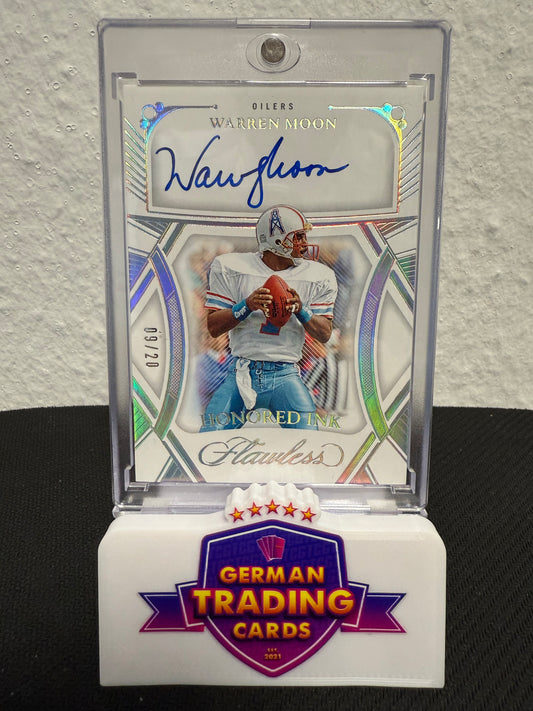 Warren Moon Auto 09/20 - 2024 Panini Flawless Football