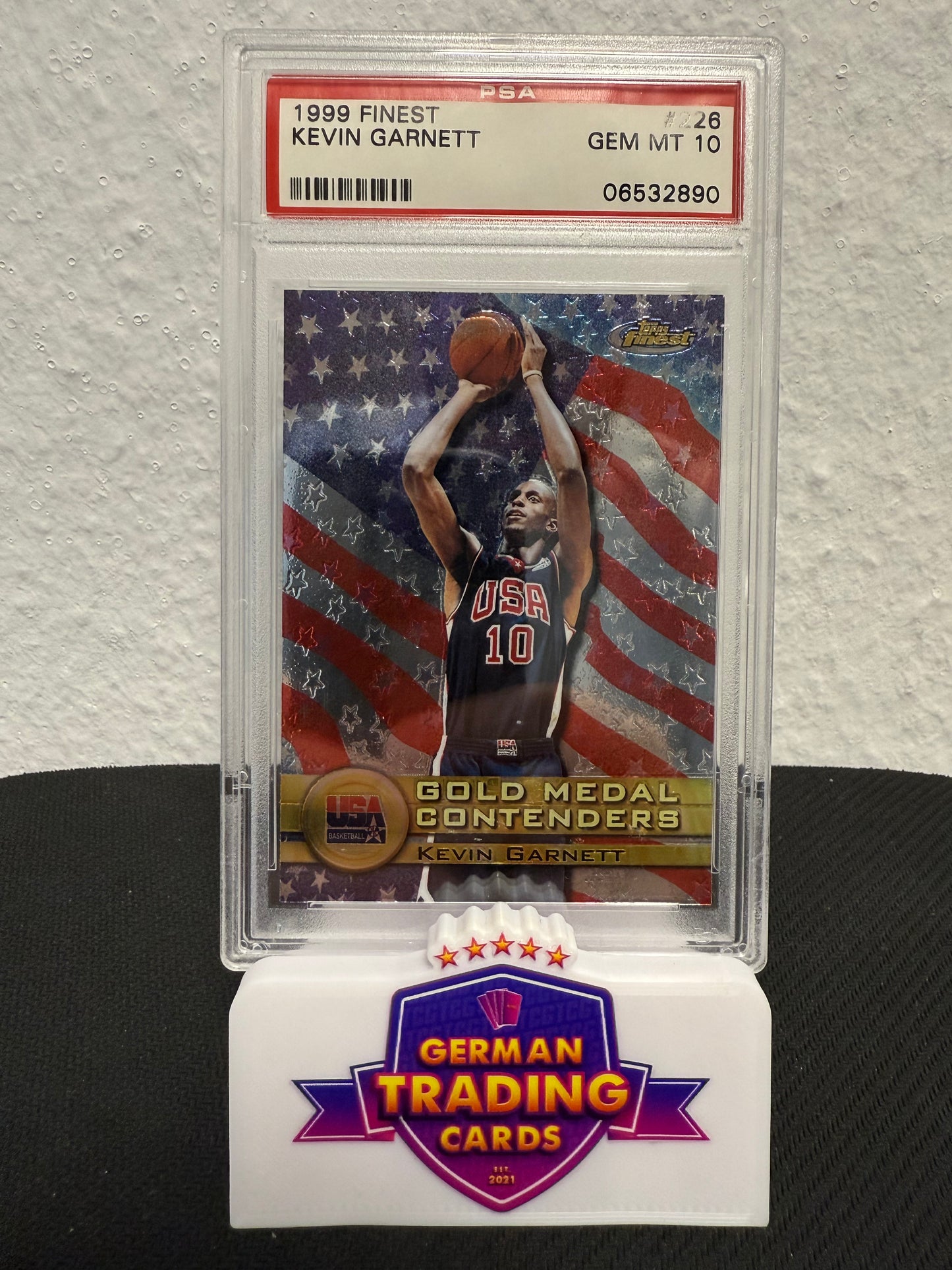 Kevin Garnett Gold Medal Contenders PSA 10 - 1999 Topps Finest Basketball