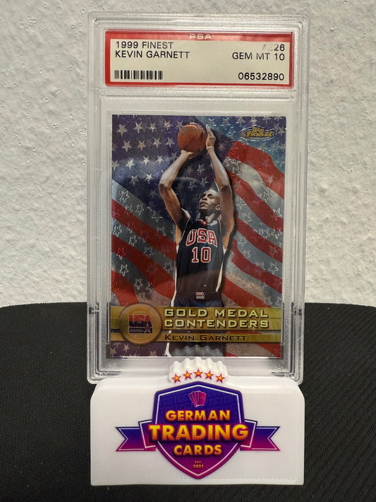 Kevin Garnett Gold Medal Contenders PSA 10 - 1999 Topps Finest Basketball